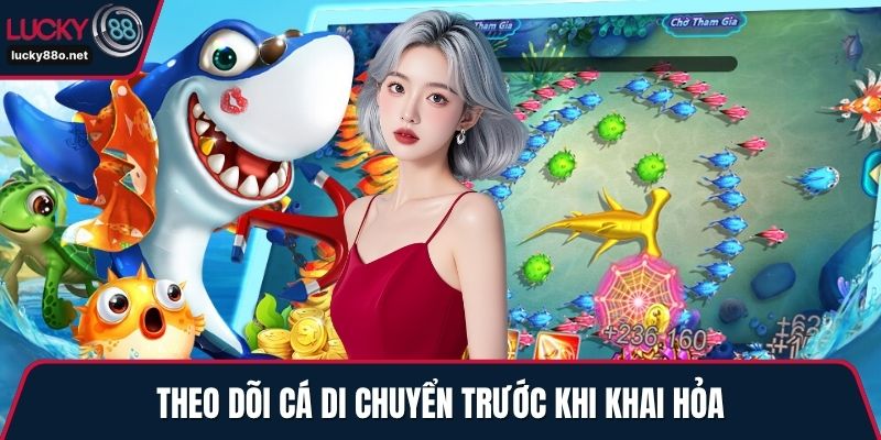 Theo dõi cá di chuyển trước khi khai hỏa